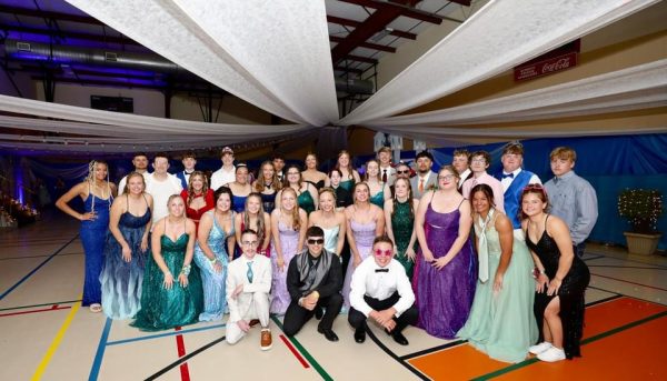 The Larned class of 2024 at their senior prom, which was just days before their skip day. 